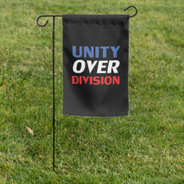 "Unity over Division" azul vermelho branco