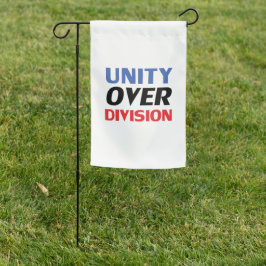 "Unity over Division" azul vermelho branco