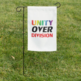 "Unity over Division" azul vermelho branco preto l