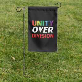 "Unity over Division" azul vermelho branco preto l