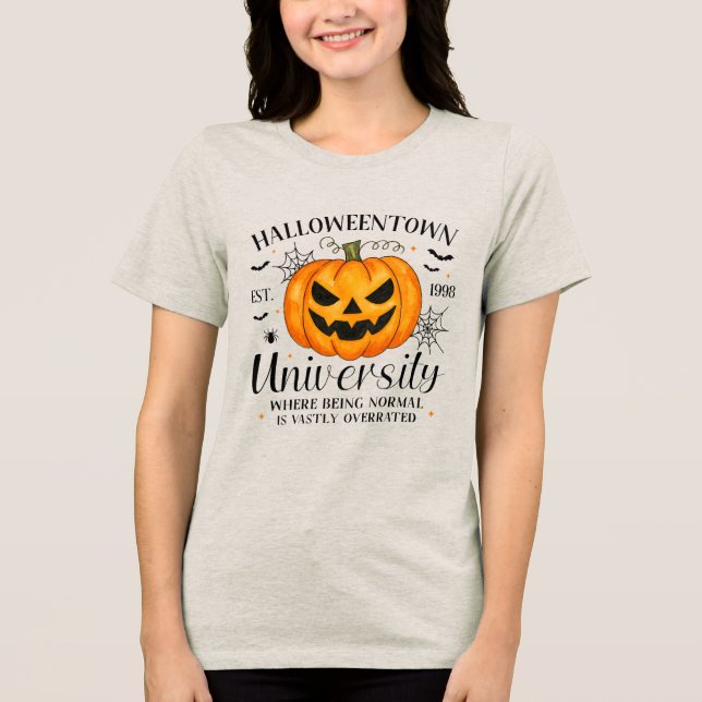 Universidade de Halloweentown - Halloween Engraçad (Frente)