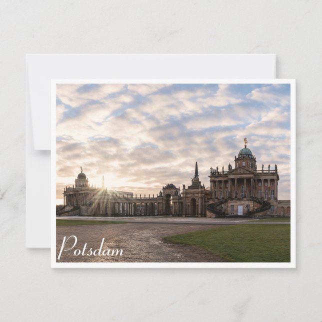 Universidade de Potsdam ao pôr do sol na Alemanha (Frente)