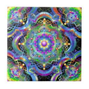 Universo Mandala Cores Psicodélicas