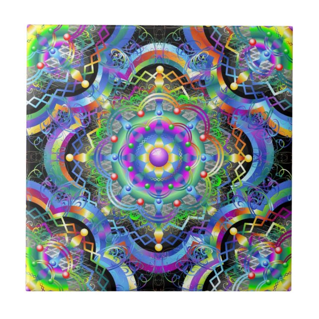 Universo Mandala Cores Psicodélicas (Frente)