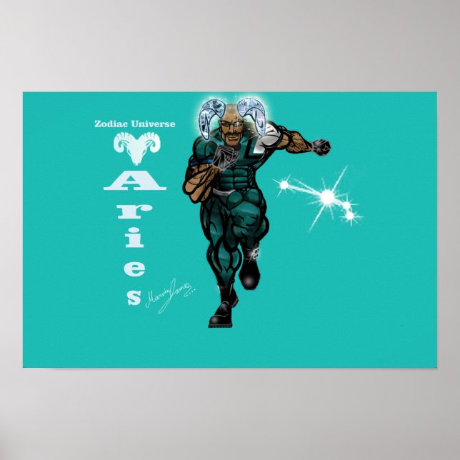 Universo Zodiac - Aries Poster (Frente)