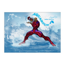 Universo Zodiac - Arte de Parede Aquário-Acrílico