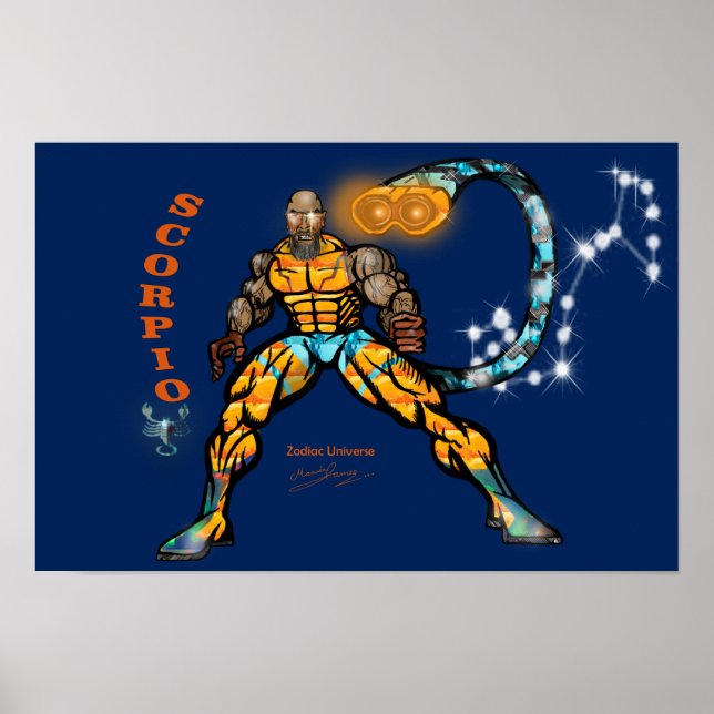 Universo Zodiac - Scorpio Poster (Frente)