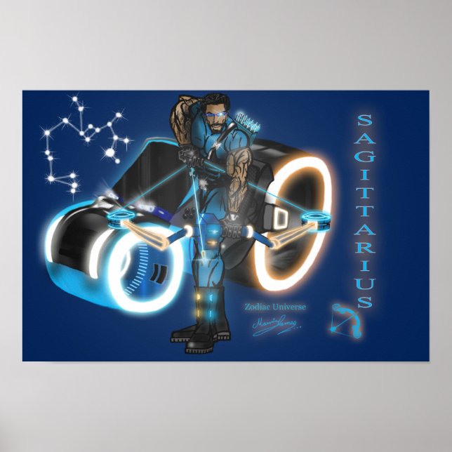 Universo Zodíaco - Poster Sagitário (Frente)