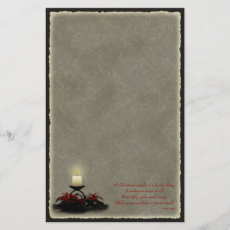 Uns artigos de papelaria da vela do Natal