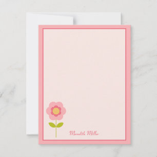 Uns cartões de agradecimentos lisos da haste