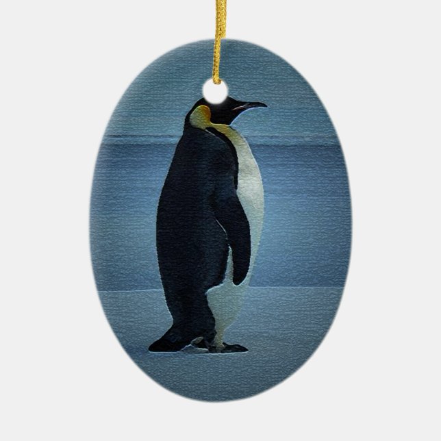 Uns enfeites de natal perfeitos do pinguim (Frente)