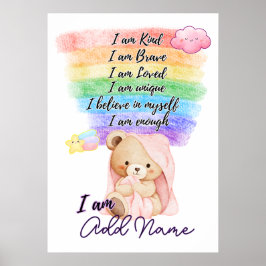 uplifting nursery wall poster for daughter