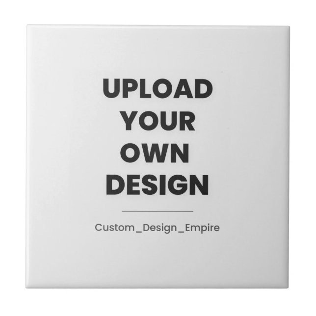 Upload Your Own Design Here | Custom Template (Frente)