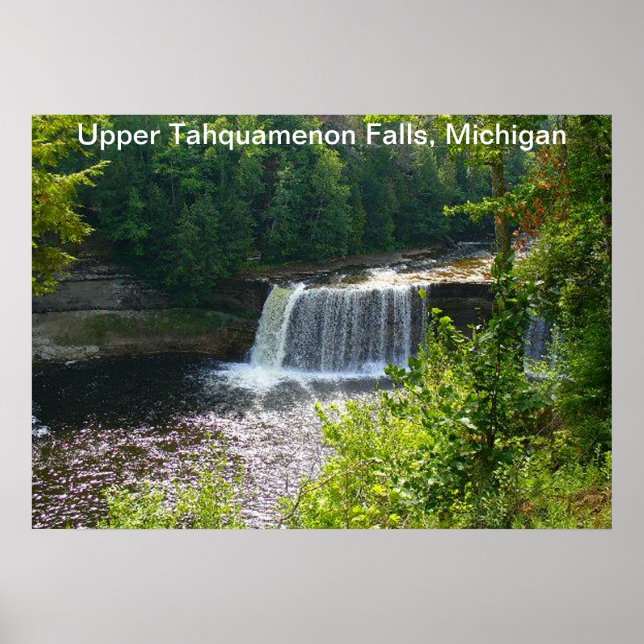 Upper Tahquamenon Falls, Poster do Michigan (Frente)