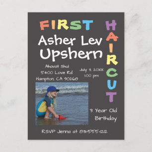 Upsherin Upsherin - Upsherin - Convite para Cartão