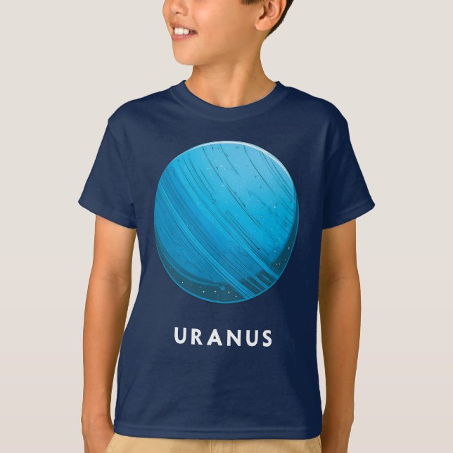 Urano/Urano - Camiseta Clássica de Tee Planeta (Frente)
