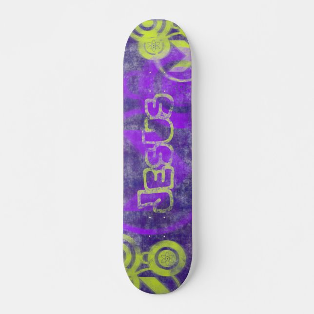 Urban Grunge Jesus Christian Skateboard (Frente)
