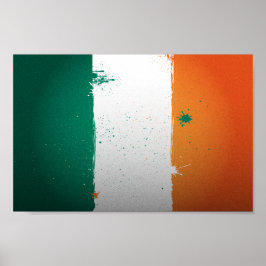 Urban Ireland Flag Poster