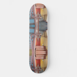 Urban Rustic Cityscape Secret Keeper 2 Skateboard