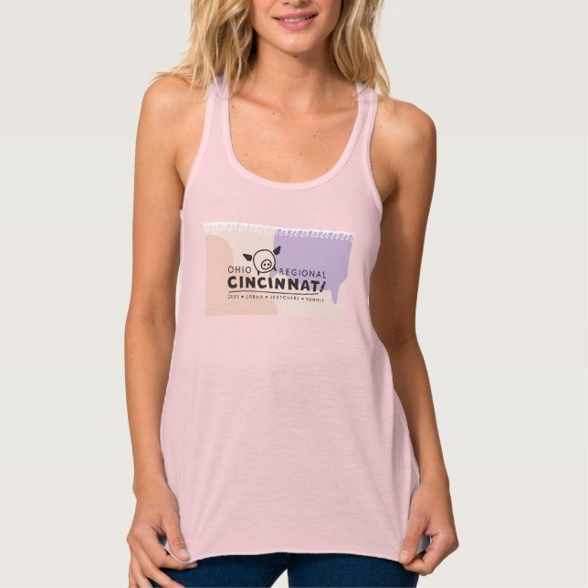 Urban Sketchers 2025 Cincy Womens Tank Top (Frente)