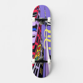 Urban Vibes Skateboard – Design Ousado de Arte Pop