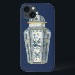 Urna Asiática Decorativa em Azul e Branco<br><div class="desc">Uma bela impressão de urna asiática decorativa,  pintada em tons de azul e branco. Intrair designs florais cobrir a urna,  dando-lhe um sentimento pacífico. Compre sua cópia hoje!</div>