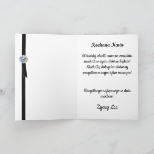 Urodziny - Cartão de aniversário polonês personali