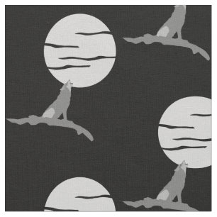 Urro no impressão do tecido da lua
