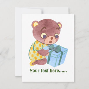 Ursa de Natal verde adorável menina personalizada