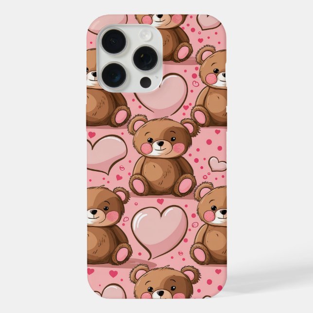 Ursa Teddy Adorável e Coração  (Verso)