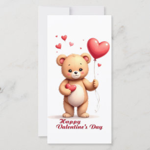 Ursa Teddy Fofa com Coração – Feliz Dia dos Namora