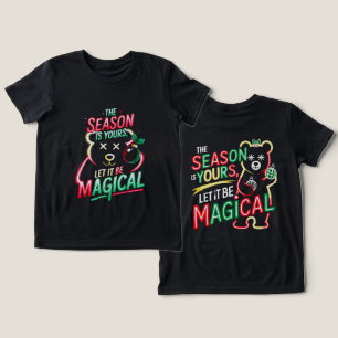 Ursas de Natal Mágico Garotas Caprichosas Neon Hol
