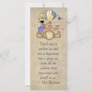 Ursinho celebra o ano novo