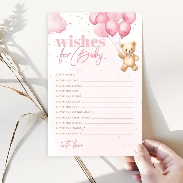 Ursinho de pelúcia cor-de-rosa deseja bebê (Criador carregado)