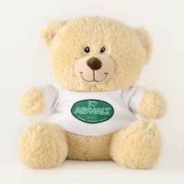 Ursinho De Pelúcia Eu Adoro Urso De Teddy Asfalto