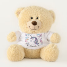 Personalized Unicorn Teddy Bear for Kids Lovers