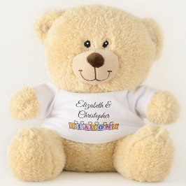 Ursinho De Pelúcia pêssego do aniversário de 60 anos de diamantes