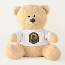 ⁠Urso de pelúcia preto faraônico egípcio fofo 