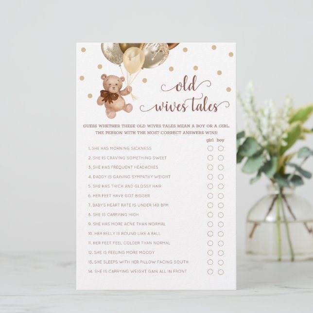 Ursinho de Teddy Velho Esposas Histórias Gênero Re (Em pé/Frente)