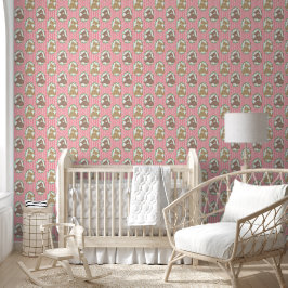 Ursinho Flor de Listra em Rosa e Sage