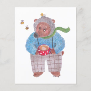 Urso, abelhas e cappuccino
