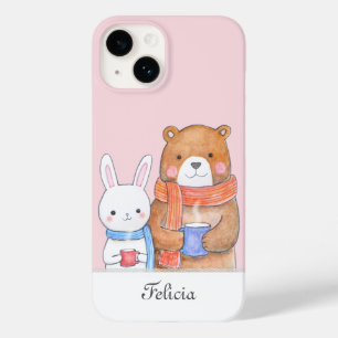 Urso Bunny Bebida Quente Personalizado com nome