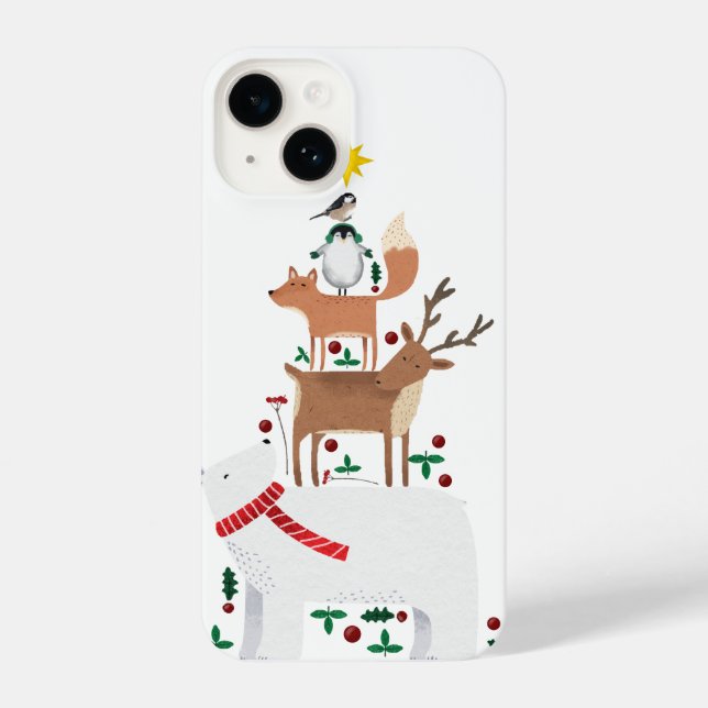 Urso capa de telefone de Natal feriado (Verso)