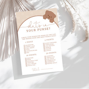 Urso Castanho - O que há no Jogo do Chá de fraldas