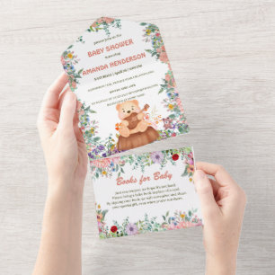 Urso-Cinto toca guitarra flora aquosa chá de frald