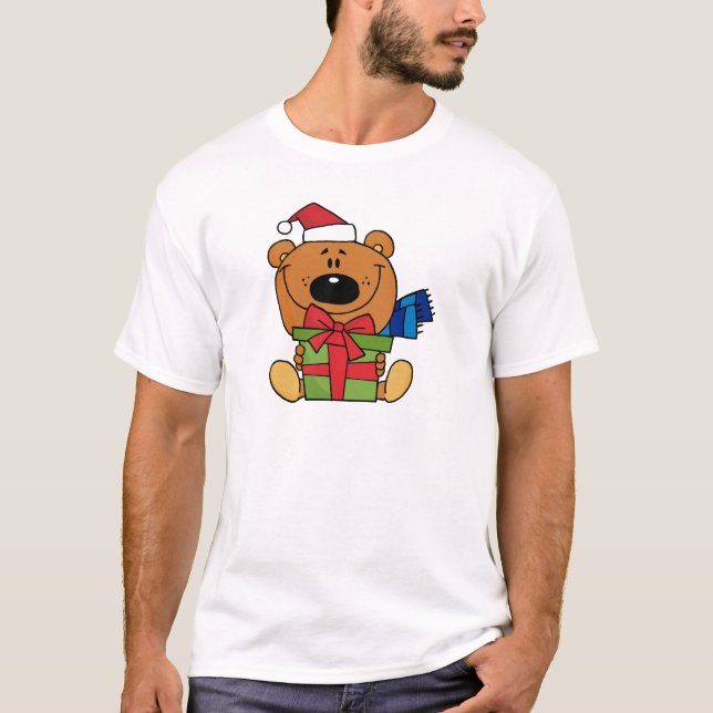 Urso com Camisetas de Feriado e presentes (Frente)