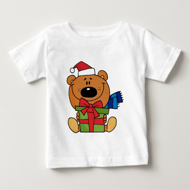 Urso com Camisetas de Feriado e presentes (Frente)