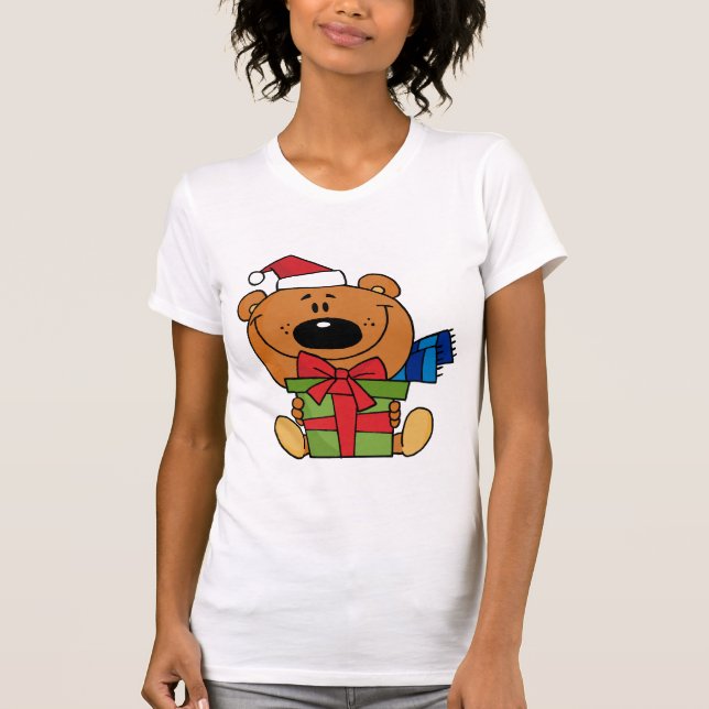 Urso com Camisetas de Feriado e presentes (Frente)