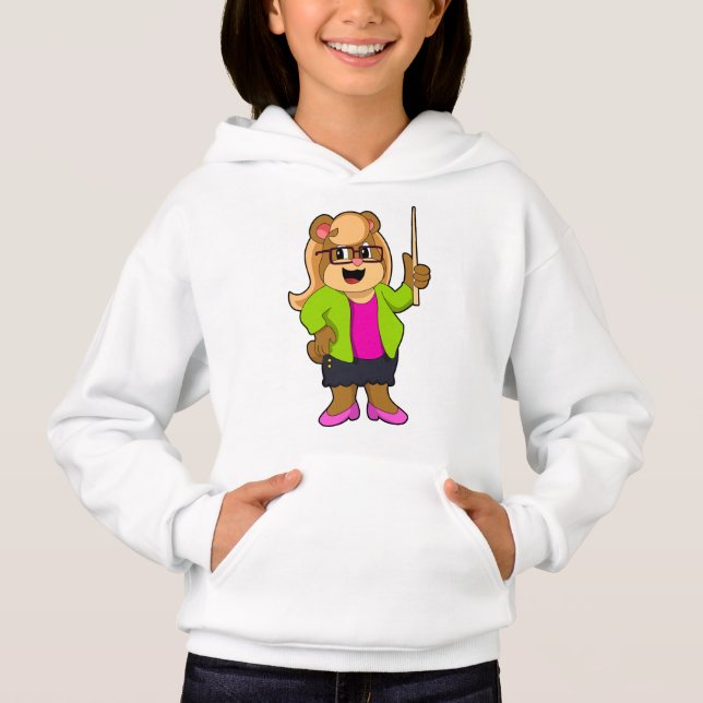 Urso como Professor com Óculos (Frente)