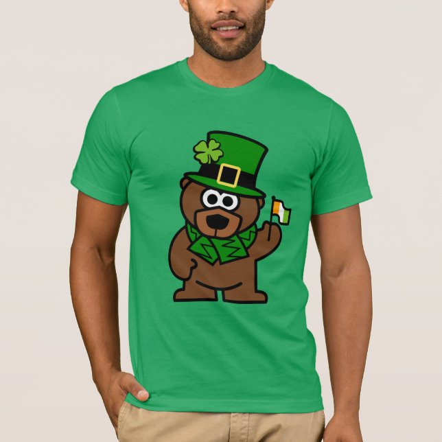 Urso da camisa | Brown do Dia de São Patrício com (Frente)